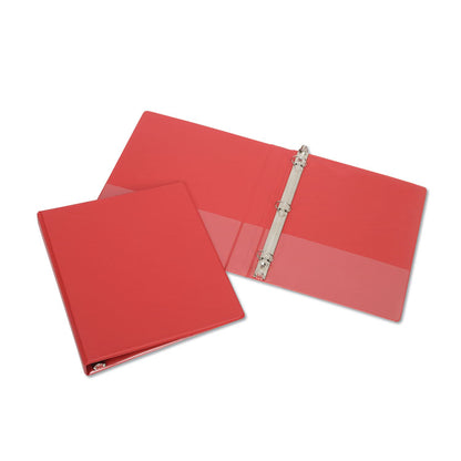 7510004098647, SKILCRAFT Round Ring Binder, 3 Rings, 1" Capacity, 11 x 8.5, Red