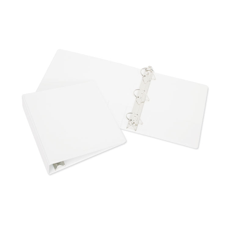 7510013848673, SKILCRAFT Slant D-Ring View Binder, 3 Rings, 2.5" Capacity, 11 x 8.5, White