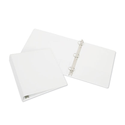 7510015104866, SKILCRAFT Round Ring View Binder, 3 Rings, 3" Capacity, 11 x 8.5, White