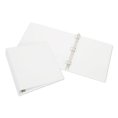 7510015194381, SKILCRAFT Round Ring View Binder, 3 Rings, 1.5" Capacity, 11 x 8.5, White