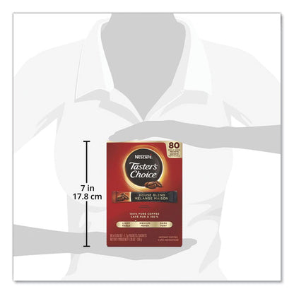 Taster's Choice Stick Pack, House Blend, 0.06 oz, 480/Carton
