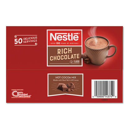 Hot Cocoa Mix, Rich Chocolate, 0.71 oz Packets, 50/Box, 6 Box/Carton