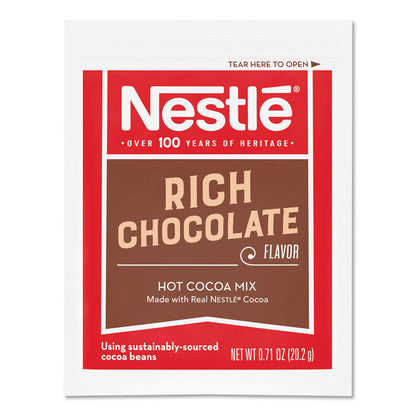 Hot Cocoa Mix, Rich Chocolate, 0.71 oz Packets, 50/Box