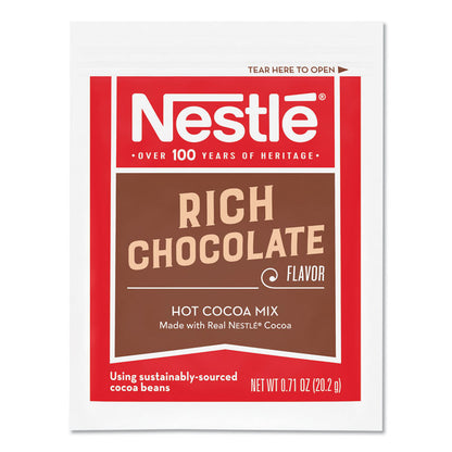 Hot Cocoa Mix, Rich Chocolate, 0.71 oz Packets, 50/Box, 6 Box/Carton