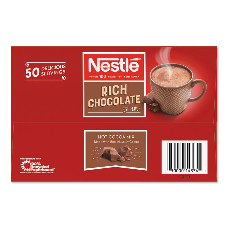 Hot Cocoa Mix, Rich Chocolate, 0.71 oz Packets, 50/Box