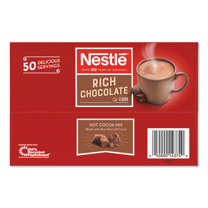 Hot Cocoa Mix, Rich Chocolate, 0.71 oz Packets, 50/Box