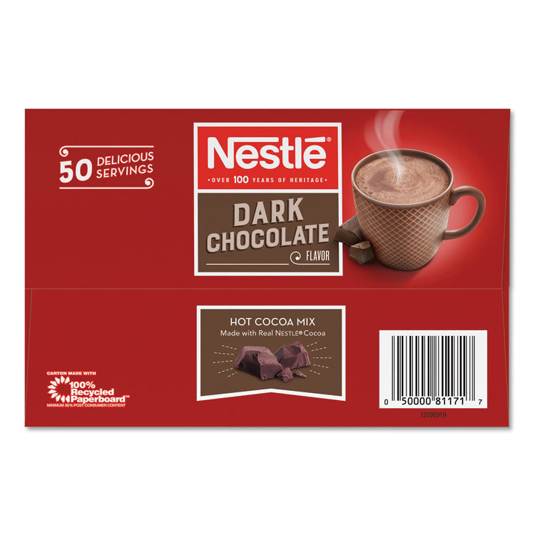 Hot Cocoa Mix, Dark Chocolate, 0.71 oz, 50/Box