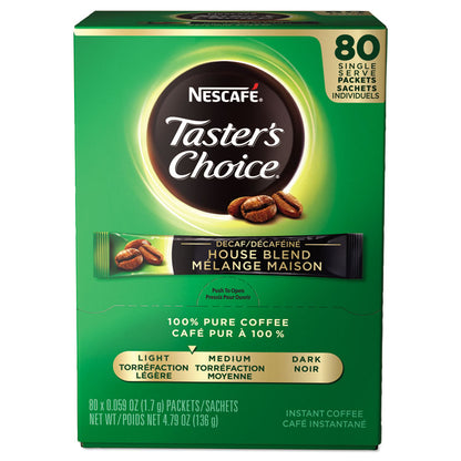 Taster's Choice Stick Pack, Decaf, 0.06 oz, 80/Box