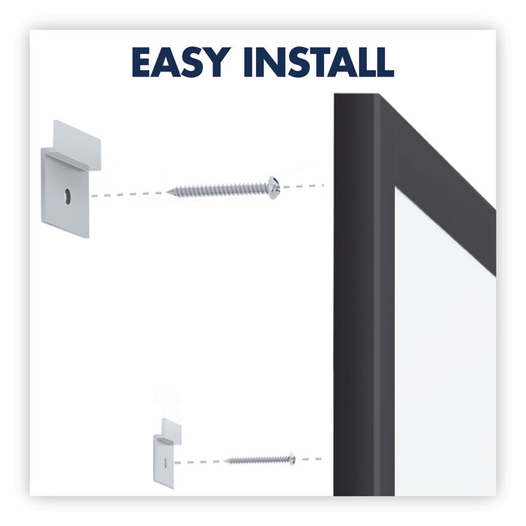 Classic Series Nano-Clean Dry Erase Board, 48" x 36", White Surface, Black Aluminum Frame