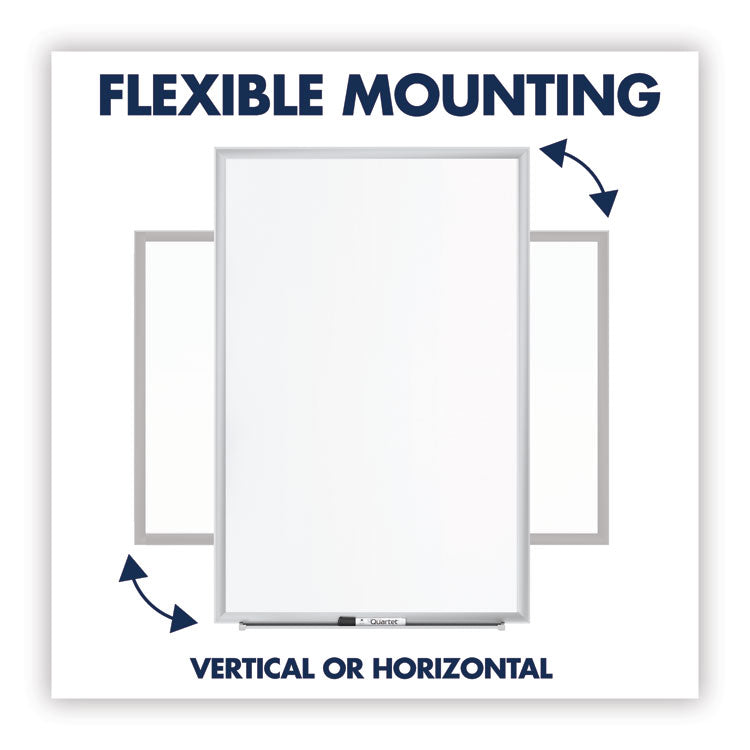 Classic Series Total Erase Dry Erase Boards, 72" x 48", White Surface, Anodized Aluminum Frame