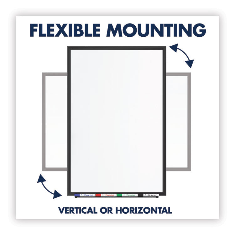 Classic Series Nano-Clean Dry Erase Board, 48" x 36", White Surface, Black Aluminum Frame