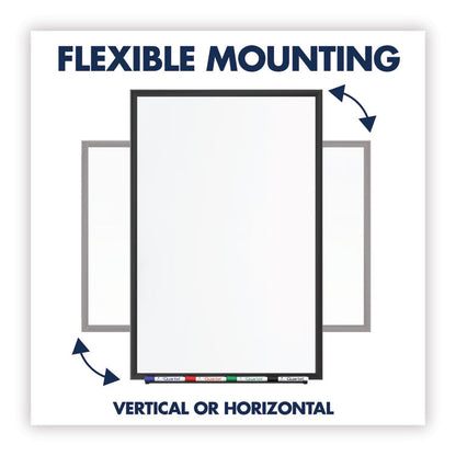 Classic Series Nano-Clean Dry Erase Board, 48" x 36", White Surface, Black Aluminum Frame
