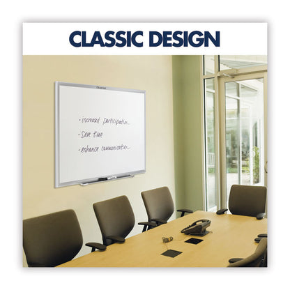 Classic Series Total Erase Dry Erase Boards, 72" x 48", White Surface, Anodized Aluminum Frame