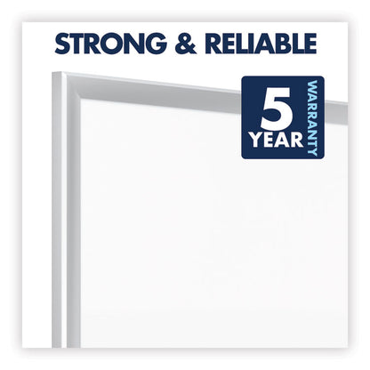 Classic Series Nano-Clean Dry Erase Board, 72" x 48", White Surface, Satin Aluminum Frame