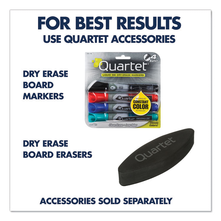 Classic Series Total Erase Dry Erase Boards, 60" x 36", White Surface, Black Aluminum Frame