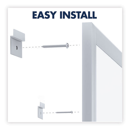 Classic Series Total Erase Dry Erase Boards, 72" x 48", White Surface, Anodized Aluminum Frame