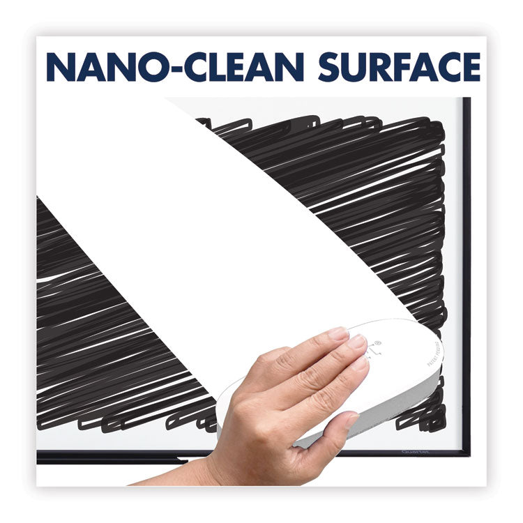 Classic Series Nano-Clean Dry Erase Board, 72" x 48", White Surface, Satin Aluminum Frame
