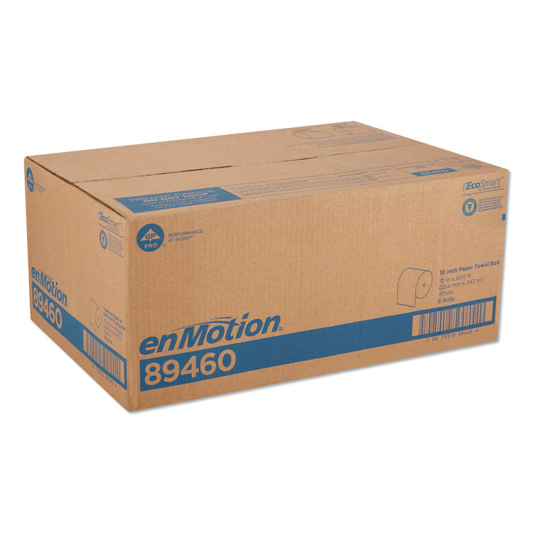 enMotion Paper Towel High Capacity Rolls, 1-Ply, 10" x 800 ft, White, 6 Rolls/Carton