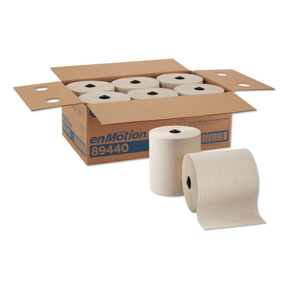 enMotion EPA Compliant Touchless Roll Towels, 8.25" x 700 ft, Brown, 6/Carton