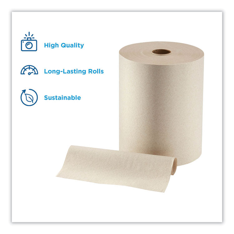 enMotion High Capacity Roll Towel, 10" x 800 ft, Brown, 6 Rolls/Carton