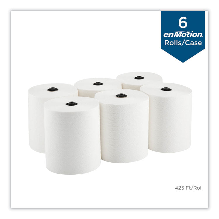 enMotion Paper Towels, 1-Ply, 8.25" x 420 ft, White, 6 Rolls/Carton