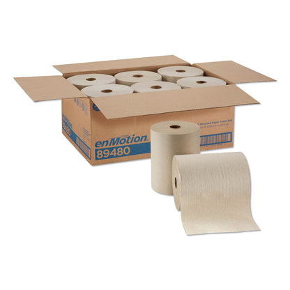 enMotion High Capacity Roll Towel, 10" x 800 ft, Brown, 6 Rolls/Carton