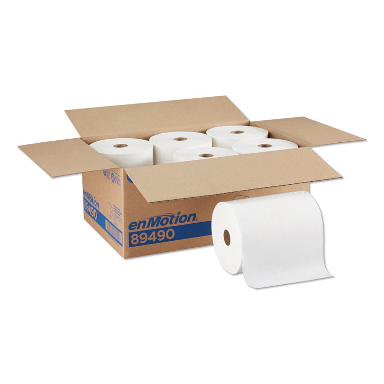 enMotion High Capacity Paper Towel Rolls, 1-Ply, 10" x 800 ft, White, 6 Rolls/Carton