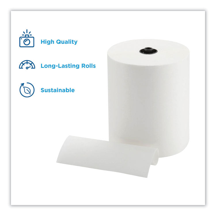 enMotion Paper Towels, 1-Ply, 8.25" x 700 ft, White, 6 Rolls/Carton