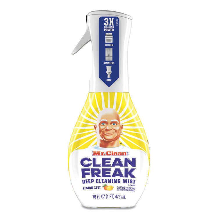 Clean Freak Deep Cleaning Mist Multi-Surface Spray, Lemon Scent, 16 oz Spray Bottle, 6/Carton