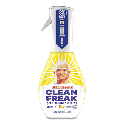 Clean Freak Deep Cleaning Mist Multi-Surface Spray, Lemon Scent, 16 oz Spray Bottle, 6/Carton