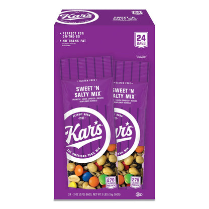 Nut Snacks, Sweet 'N Salty Mix, 2 oz Packets, 24/Box
