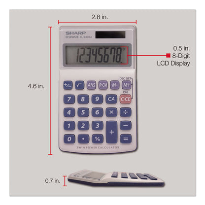 EL240SB Handheld Business Calculator, 8-Digit LCD