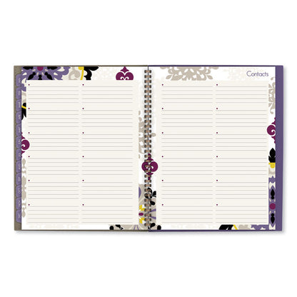 Vienna Weekly/Monthly Appointment Book, Geometric Artwork, 11 x 8.5, Purple/Tan Cover, 12-Month (Jan to Dec): 2026