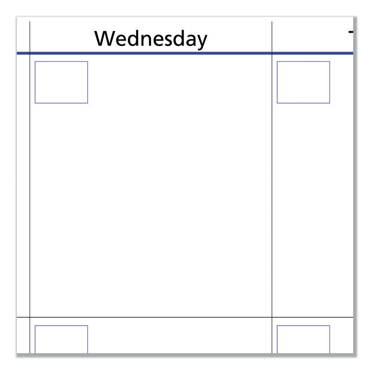 QuickNotes Mini Erasable Wall Planner, 16 x 12, White/Blue/Yellow Sheets, 12-Month (Jan to Dec): 2026