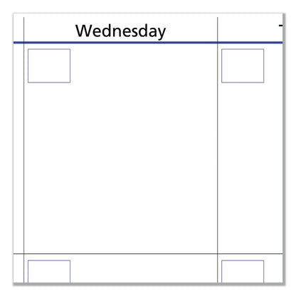QuickNotes Mini Erasable Wall Planner, 16 x 12, White/Blue/Yellow Sheets, 12-Month (Jan to Dec): 2026