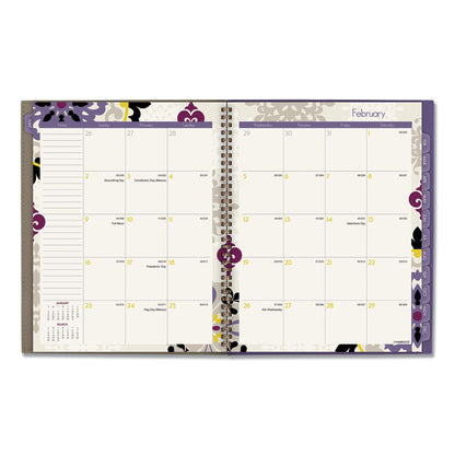 Vienna Weekly/Monthly Appointment Book, Geometric Artwork, 11 x 8.5, Purple/Tan Cover, 12-Month (Jan to Dec): 2026
