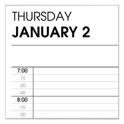 Two-Person Group Daily Appointment Book, 11 x 8, Black Cover, 12-Month (Jan to Dec): 2026