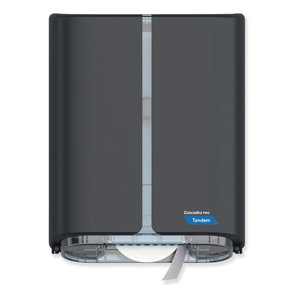 Tandem Single Roll Jumbo Bathroom Tissue Dispenser, 10.75 x 5.56 x 13.72, Gray