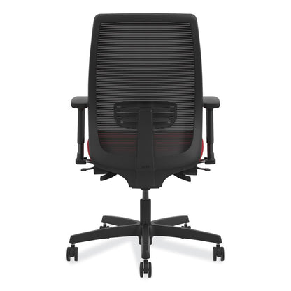 Endorse Mesh Mid-Back Work Chair, Supports Up to 300 lb, 17.5" to 21.75" Seat Height, Black