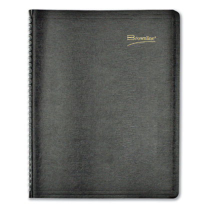 Essential Collection Weekly Appointment Book in Columnar Format, 11 x 8.5, Black Cover, 12-Month (Jan to Dec): 2026