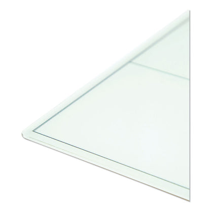 Floating Glass Dry Erase Calendar, Monthly Planning/Scheduling, 36" x 24" (Actual Size: 35" x 23"), White Surface