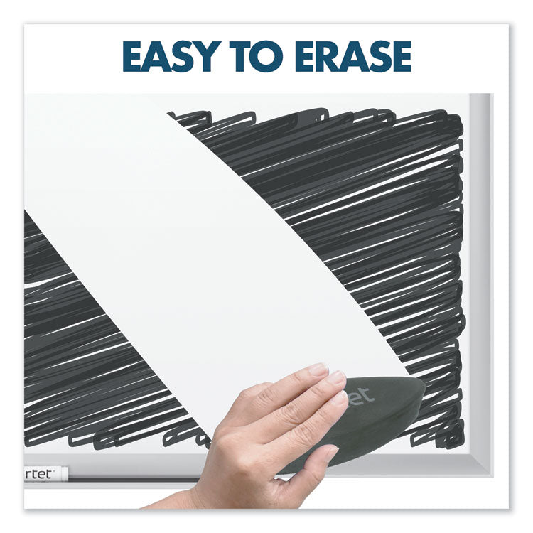 Classic Series Porcelain Magnetic Dry Erase Board, 72" x 48", White Surface, Satin Aluminum Frame