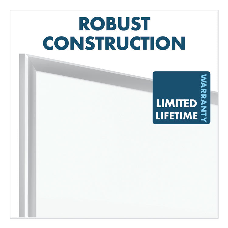 Classic Series Porcelain Magnetic Dry Erase Board, 72" x 48", White Surface, Satin Aluminum Frame