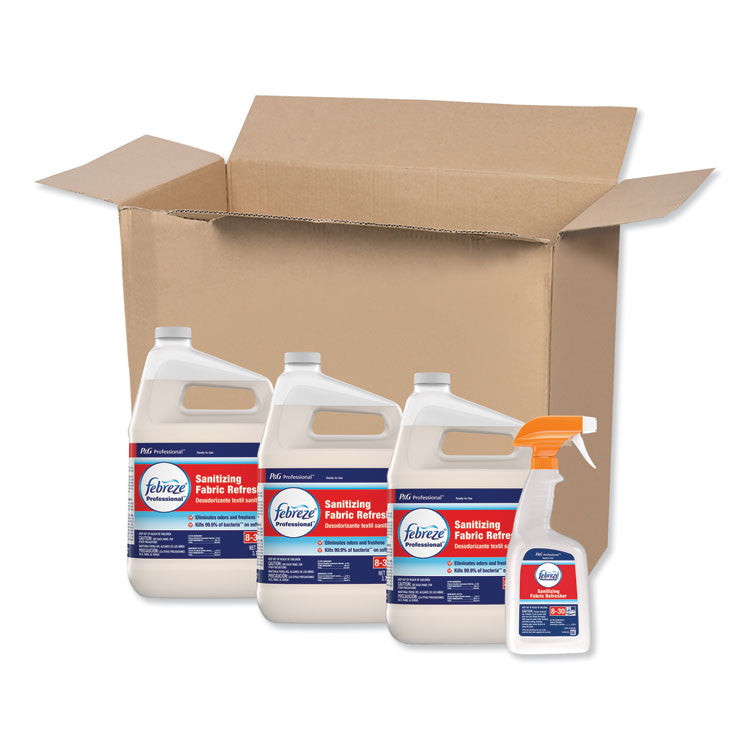 Professional Sanitizing Fabric Refresher, Light, 1 gal Bottle, Ready to Use, 3/Carton