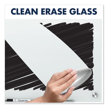 Infinity Magnetic Glass Marker Board, 48" x 36", White Surface