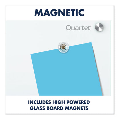 Infinity Magnetic Glass Marker Board, 48" x 36", White Surface