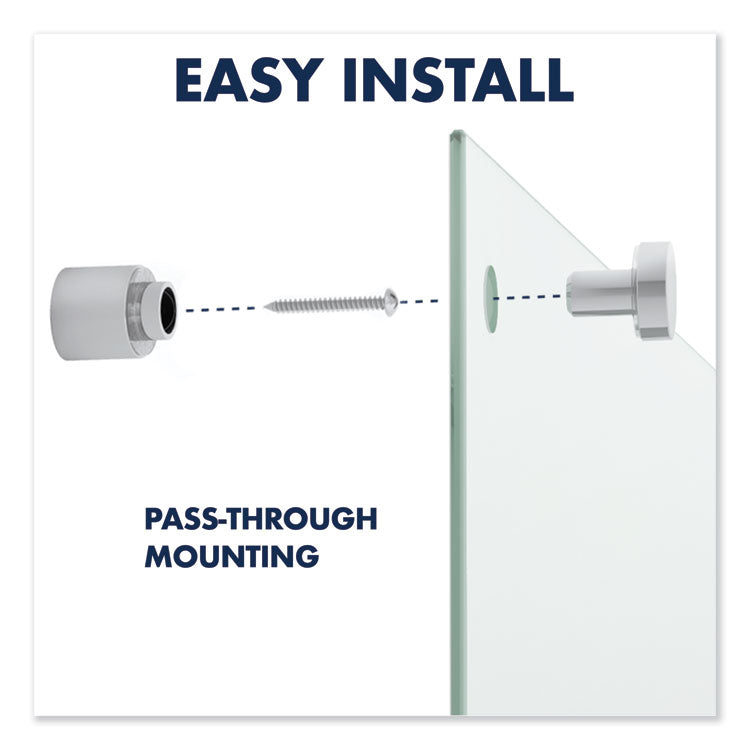Infinity Magnetic Glass Marker Board, 48" x 36", White Surface