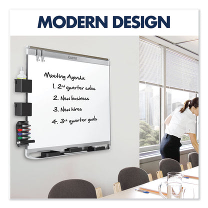Prestige 2 DuraMax Magnetic Porcelain, 96" x 48", White Surface, Graphite Gray Fiberboard/Plastic Frame