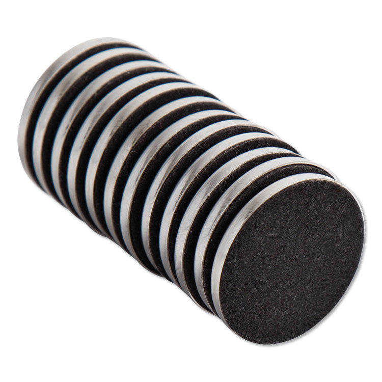 High Energy Magnets, Circles, 1.25" Diameter, Silver, 12/Pack