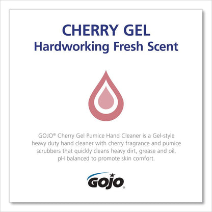 Cherry Gel Pumice Hand Cleaner, Cherry Scent, 1 gal, 2/Carton